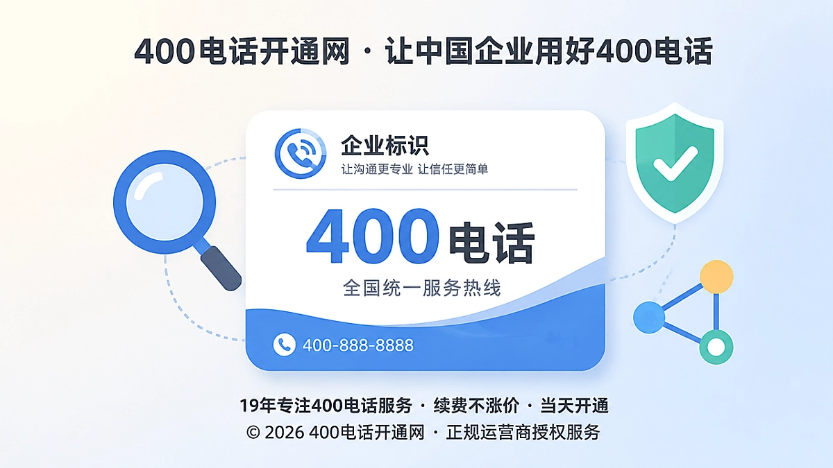 400电话易号正名概念封面-可识别可验证